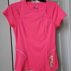 Fila Neon Pink Athletic Running Shirt